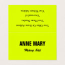 Zoek naar gevouwen visitekaartjes Make up kunstenaar