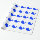 Recherche de baleine papier cadeau Bleu