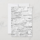 Recherche de forêt de bouleau vœux cartes Blanc