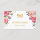 Recherche de papillon floral cartes visite Chic