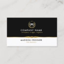 Recherche de blanc noir or cartes visite Chic