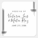 Recherche de rayures noir et blanc autocollants Simple