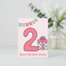 Recherche de 2ème anniversaire cartes postales Mignon