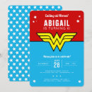 Recherche de wonder woman anniversaire invitations Bande dessinée
