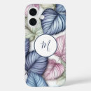 Recherche de feuille vert iphone coques Monogramme