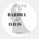 Recherche de silhouette couples autocollants Élégant
