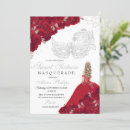 Recherche de masque rouge invitations Quinceanera