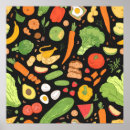 Recherche de motif de nourriture posters Coloré