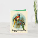 Recherche de anniversaire perroquet cartes invitations Vintage
