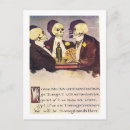 Recherche de squelette vintage cartes postales Crâne