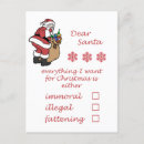 Recherche de drôle père noël cartes postales Plaisanter