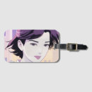 Recherche de belle femme bagages étiquettes Illustration