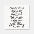 Zoek naar geloof servetten Zwart