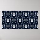 Recherche de motif baroque posters Noir