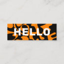 Recherche de noir blanc orange cartes visite Typographie