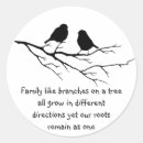 Recherche de oiseaux sur une branche autocollants Pour eux