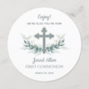 Recherche de carrées petite communion invitations Croix