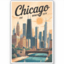 Recherche de chicago skyline autocollants Gratte ciel