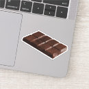 Recherche de chocolat foncé autocollants Brun