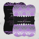 Recherche de de naissance pourpre invitations Monogramme