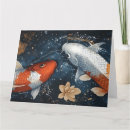 Recherche de carpe koi vœux cartes Lotus