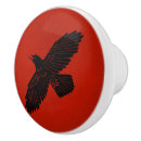 Recherche de oiseau rouge boutons et poignées de porte Noir