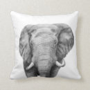 Recherche de safari africain coussins Noir et blanc