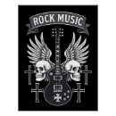 Recherche de hard rock posters Guitare électrique