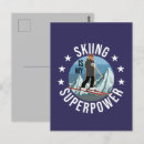 Recherche de skis cartes postales Drôle