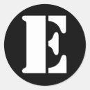 Recherche de lettre e autocollants Alphabet