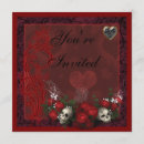 Recherche de coeur gothique invitations Roses
