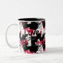 Recherche de tache rouge tasses Noir