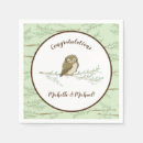 Zoek naar uil baby shower servetten Pastel