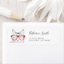 Recherche de cat étiquettes adresse retour Rouge