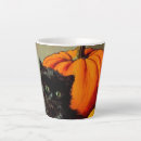 Recherche de chat noir de halloween tasses Éffrayant