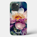 Recherche de bleu de fleur iphone coques Printemps