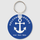 Recherche de ancre nautique marine porteclés Bienvenue à bord