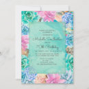Recherche de vert et bleu invitations Tendance