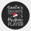 Recherche de hockey père noël autocollants Hiver