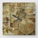 Zoek naar antiek wereldkaart klokken Oude wereldkaarten