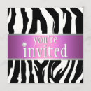 Recherche de de zèbre anniversaire invitations Fille