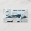 Recherche de voitures de sport cartes visite Service
