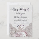Recherche de lace floral invitations Bride