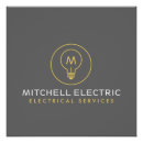 Recherche de lumière électrique posters Moderne