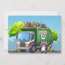 Recherche de camion à ordures vœux cartes Mignon