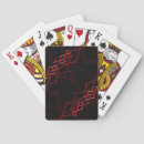 Recherche de points rouges jeux de cartes Noir