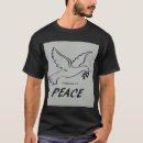 Recherche de colombe paix tshirts Noir