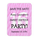 Zoek naar sweet 16 save the dates Lief 16 verjaardagsfeestje