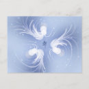 Recherche de ange abstrait cartes postales Bleu