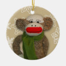 Recherche de singe de chaussette ornements Noël